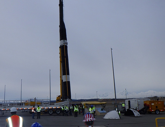   A Boeing and MDA team emplace a ground-based interceptor at Fort Greely, Alaska.