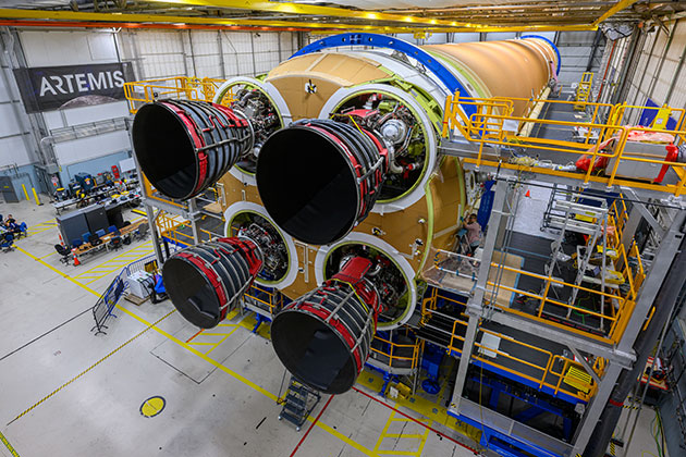 Core Stage 2: Engine installation complete