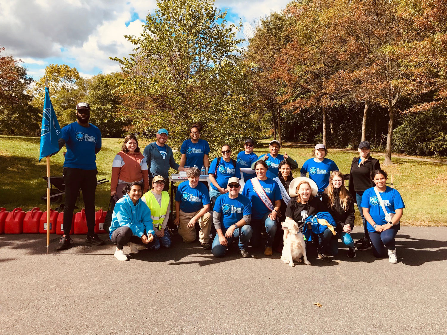 The Mission Continues connects veterans with new missions in underserved communities, and Boeing volunteers support projects like neighborhood beautification and meal packing across the U.S.