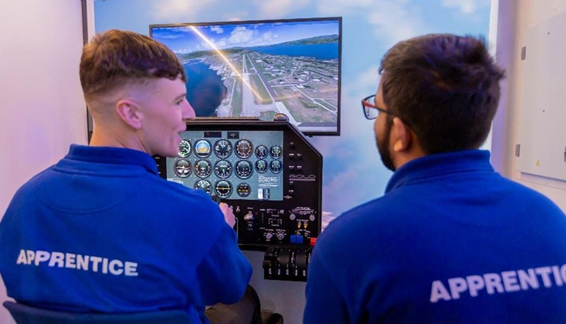 Boeing apprentices take part in opening ceremony. (Alexander Newton photos)