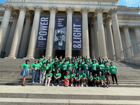 Members of the Boys & Girls Clubs of America view the Emancipation Proclamation at the National Archives Museum in Washington, D.C. (Boeing photos)