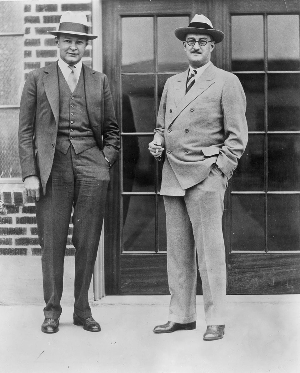 Bill Boeing (right) and Fred Rentschler 