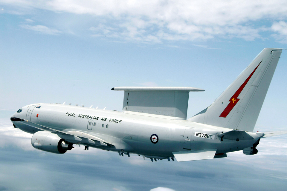 RAAF E-7 in flight