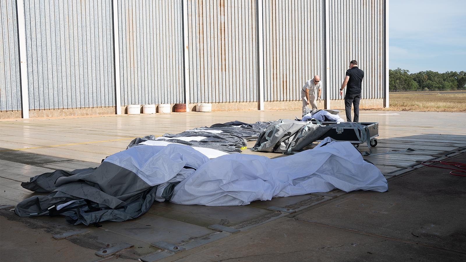 These shelters contain all the necessary items for assembly and are climate controlled. 