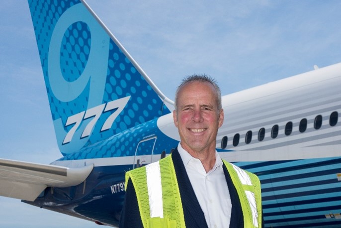 Boeing 777X chief pilot Ted Grady