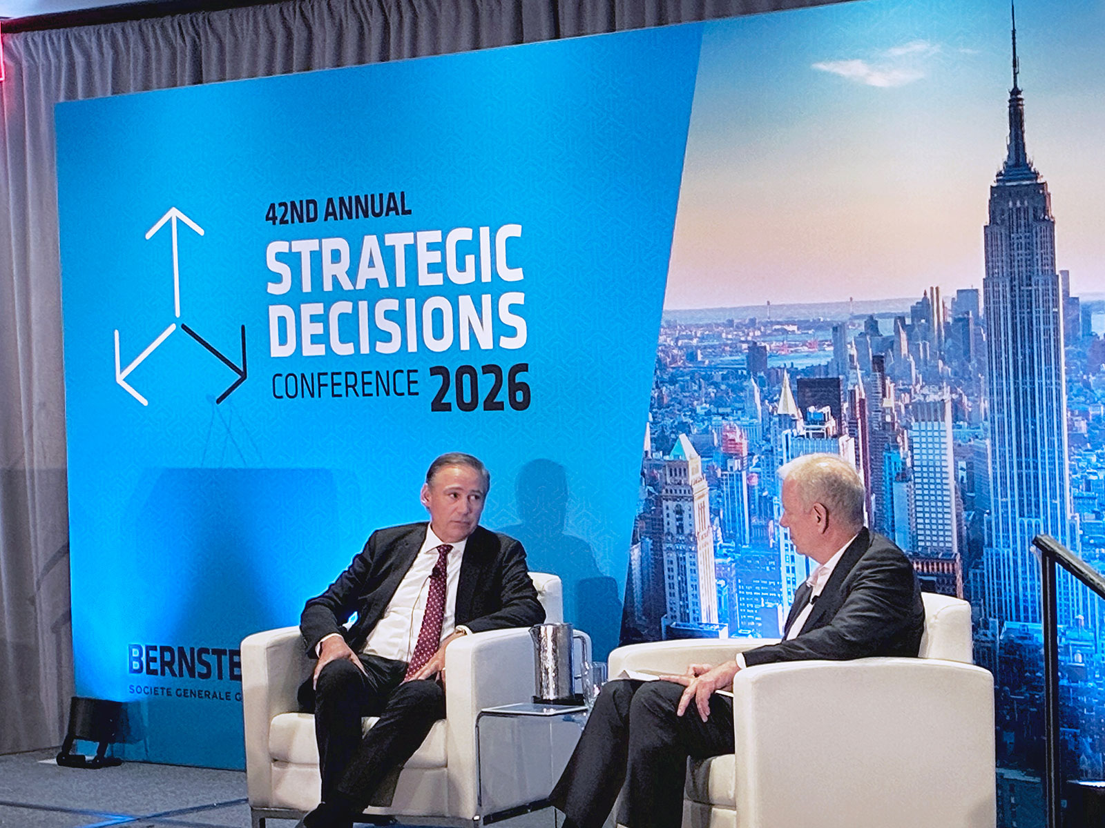 Boeing President and CEO Kelly Ortberg speaking at the Bernstein Strategic Decisions Conference