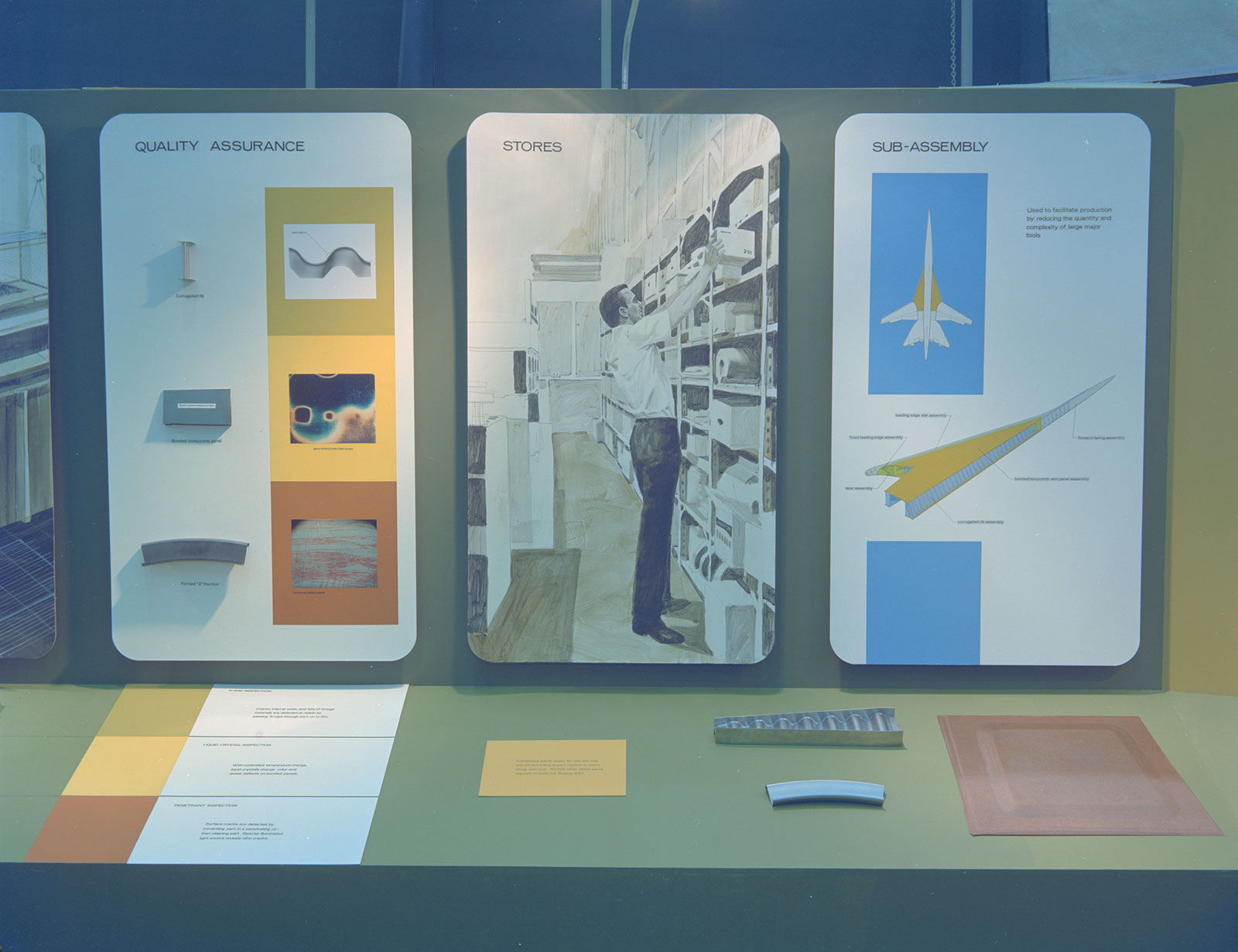 Color photo of 1960s exhibit display