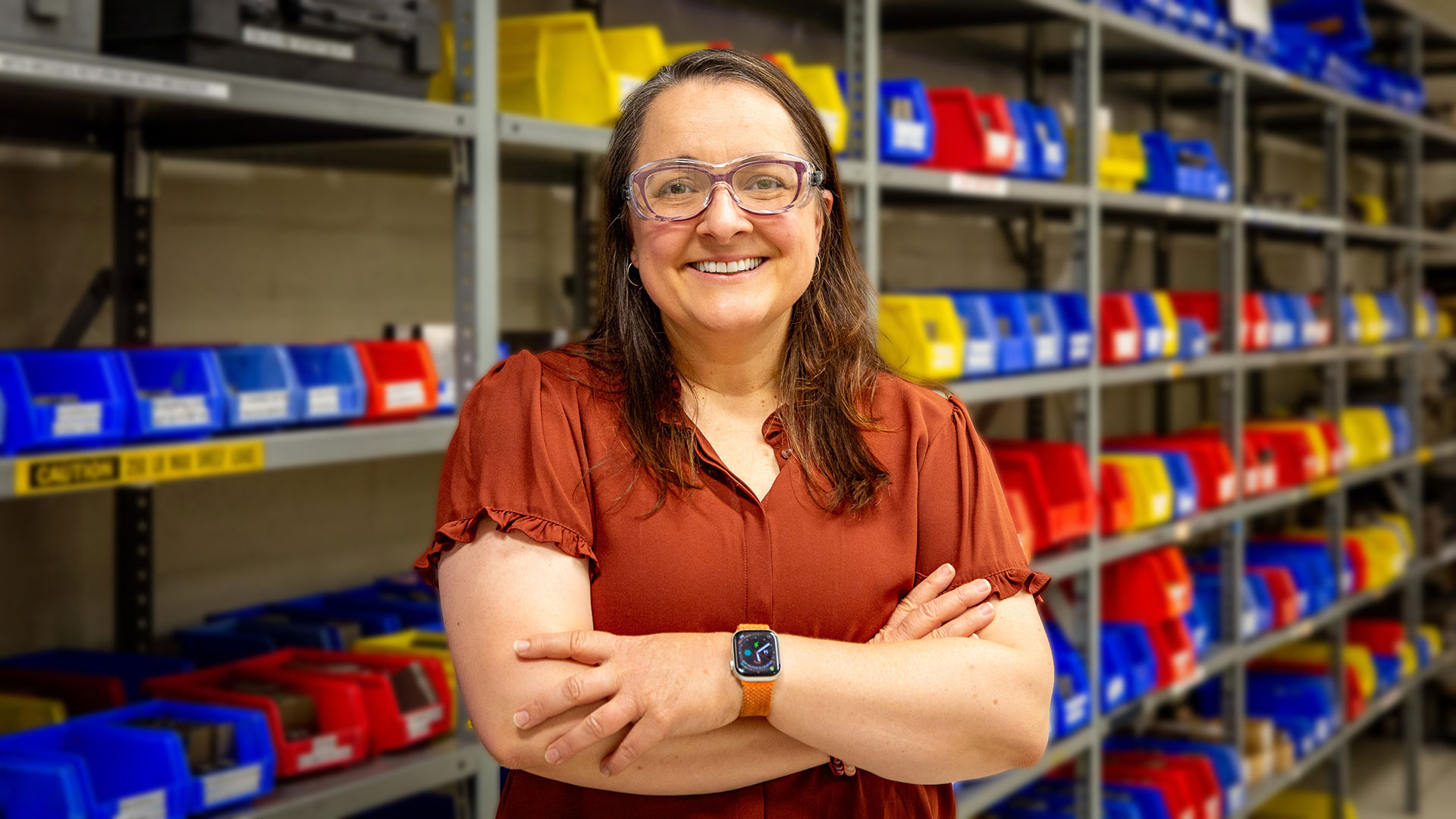 engineering manager inside materials fatigue lab