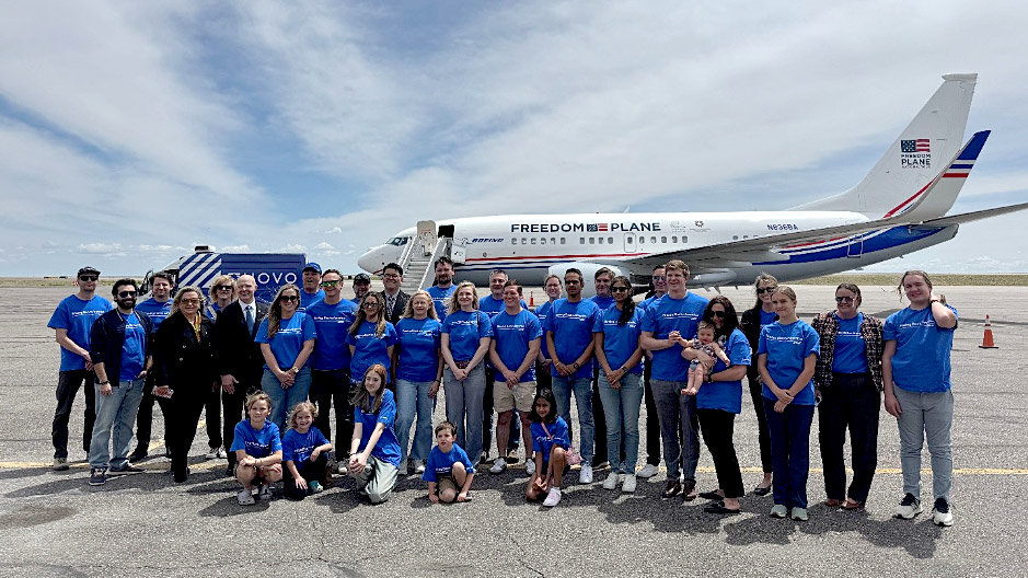 Boeing Colorado teammates welcome Freedom Plane