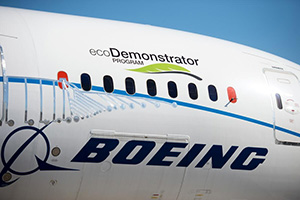 EcoDemonstrator 787 at Boeing Field