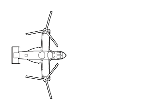 Lineart of V-22 Osprey
