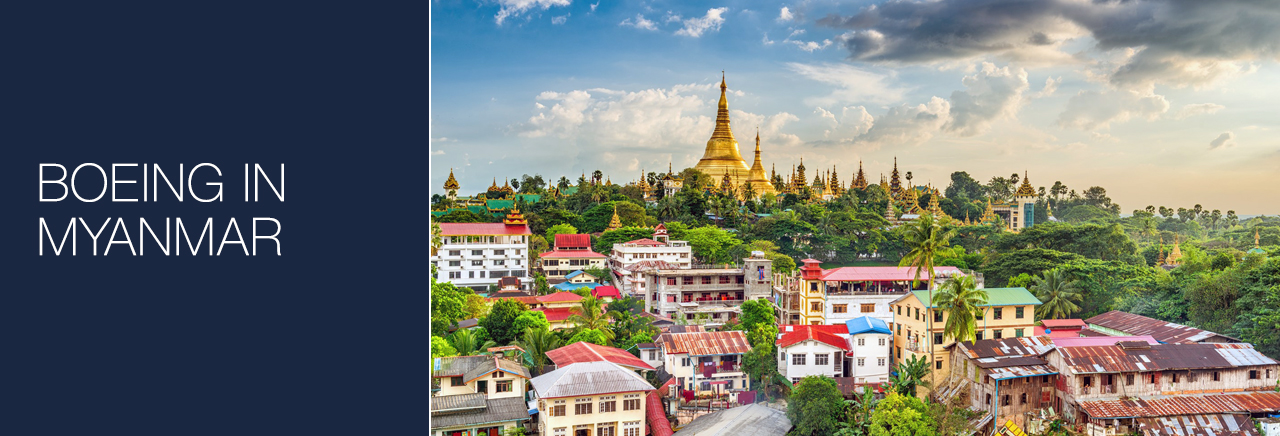 Boeing in Myanmar banner