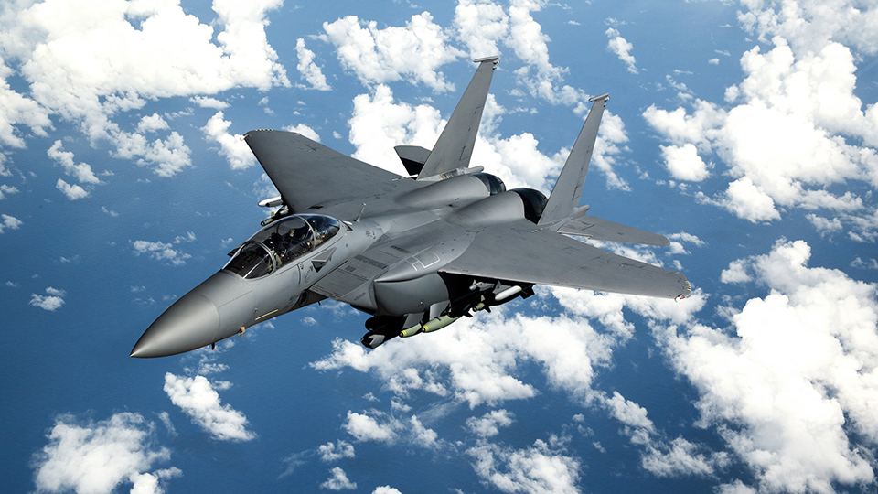 Product from F-15 family in flight
