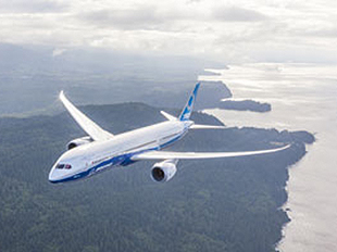 787-9 in flight