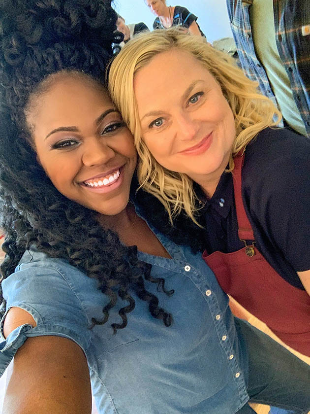 Ashley Basnight with comedian/host Amy Poehler