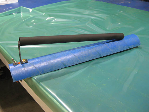 Spray-painted a shipping tube for this first UV wand concept