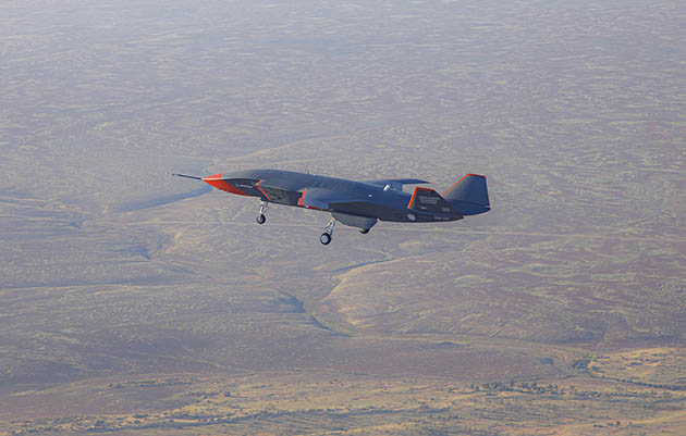 The Boeing Australia, Airpower Teaming System – ‘Loyal Wingman’ conducts its first flight.