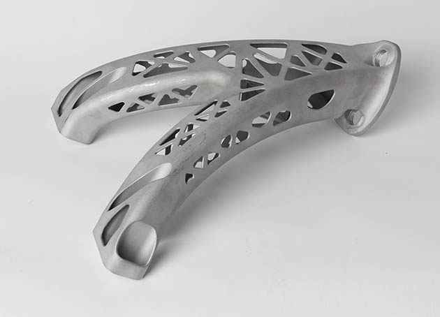 3D-printed upper Y bracket