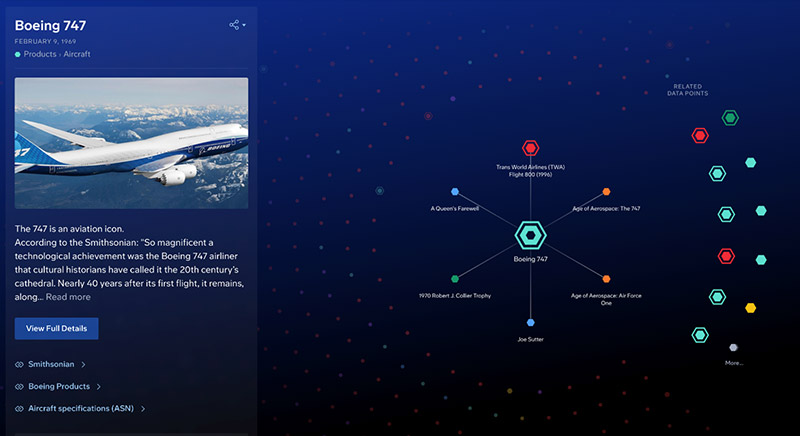 Screenshot of the Safety Experience timeline