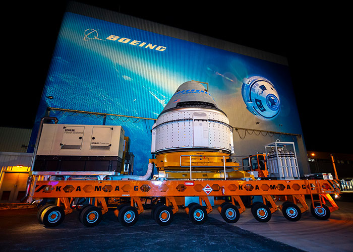CST-100 Starliner spacecraft rollout