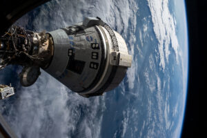 Starliner docked to the International Space Station.