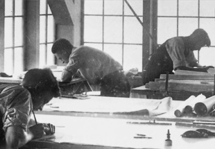 people working