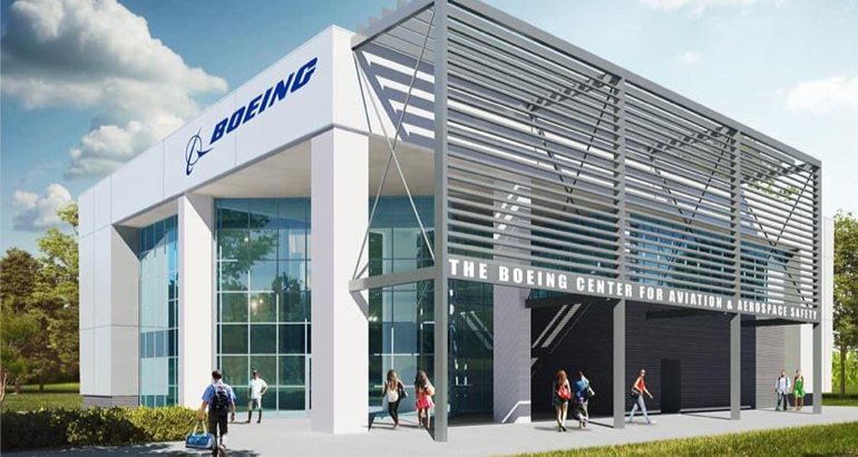Artist rendering of the Boeing Center for Aviation & Aerospace Safety at Embry-Riddle Aeronautical Univesrity