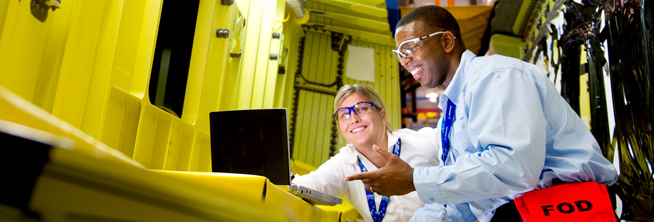 Employees in factory