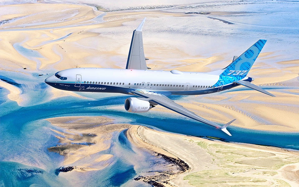 High Capacity 7 3 7 dash 8 in flight.