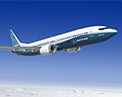 Image of 7 3 7 MAX 8 in flight.