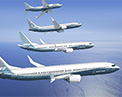 Rendering of the 7 3 7 MAX family of airplanes.