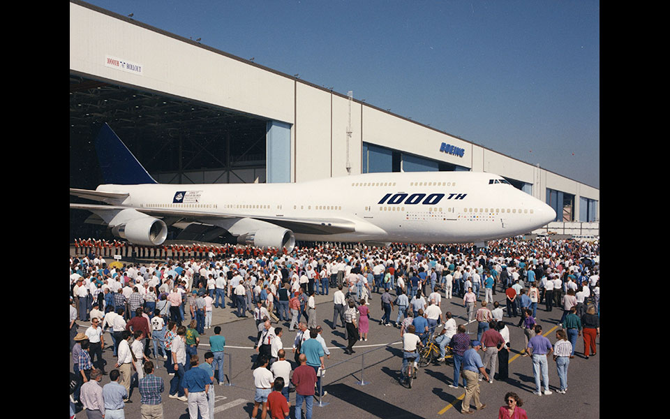 Delivery of 1000th Boeing 747