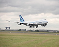 747-8 Freighter Flies on Sustainable Aviation Fuel