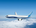 Picture of the 7 6 7 in flight.