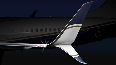 Boeing Business Jets Unveils Split Scimitar Winglets for BBJ Family
