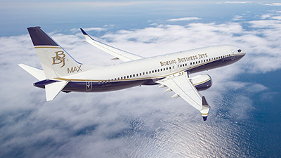 Boeing Launches BBJ 737 MAX with First Order