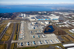 Aerial picture of the Everett site in Washington.