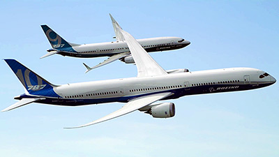 New kids on the block: Video features 737 MAX 9, 787-10 flying in formation