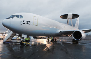 767 AWACS aircraft