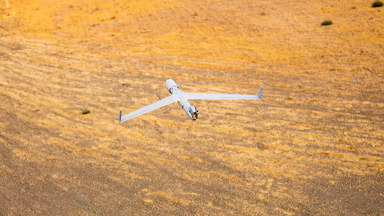 ScanEagle over terrain.