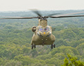 CH-47F Chinook in flight.