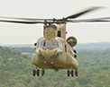 CH-47F Chinook in flight.