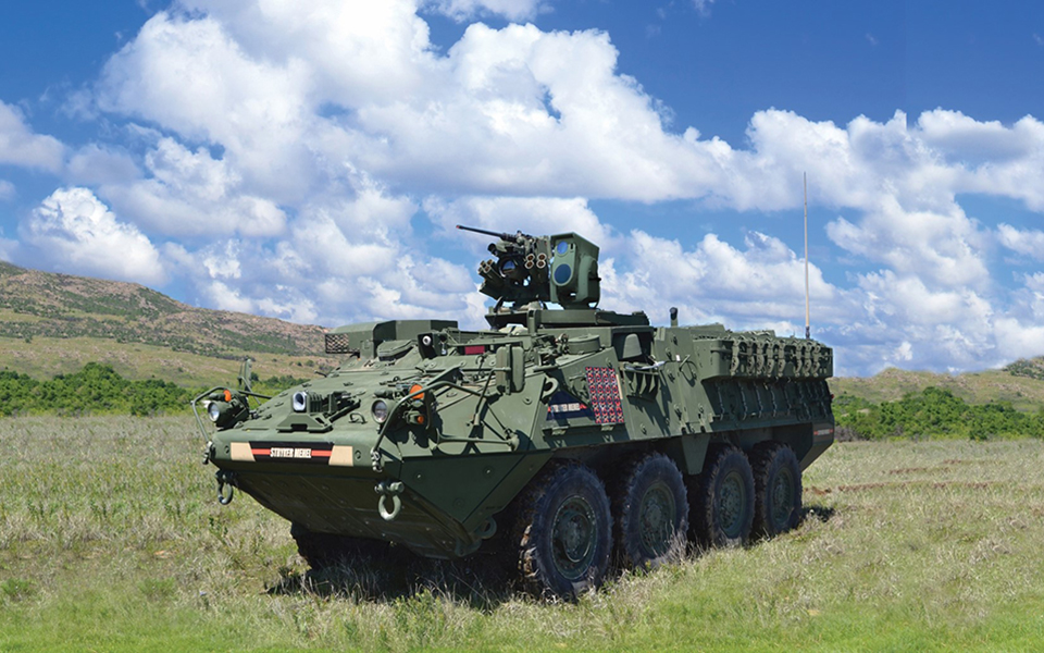 CLWS mounted on Stryker
