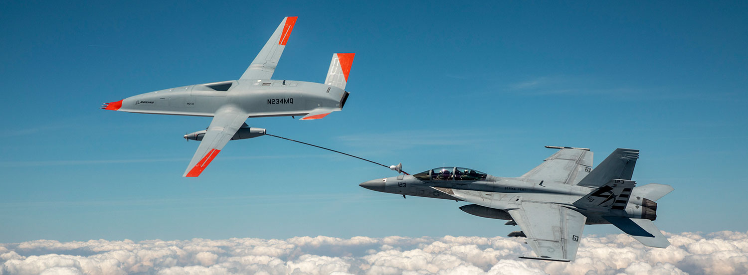 Picture of MQ-25 refueling