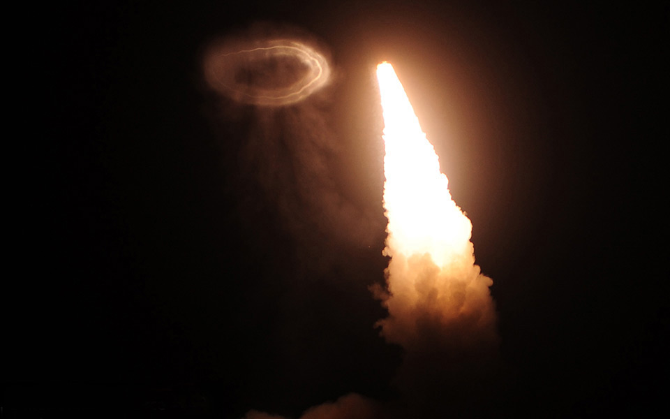Picture of ICBM at launch.