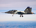 Picture of Boeing T-7A Red Hawk aircraft in flight.