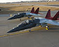 Picture of the T7A Red Hawk on flight ramp.