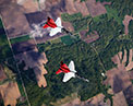 Picture of T7A Red Hawks in flight.
