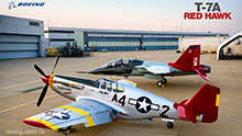 Wallpaper picture of T7A Red Hawk and Tuskegee aircraft