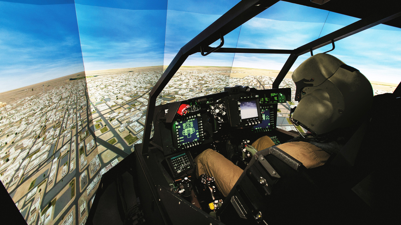 View inside Longbow Crew Trainer